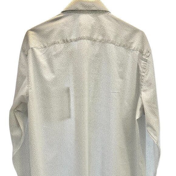 Van Heusen Mens Dress Shirt Regular Fit Off White Adult Size XL 17 1/2 34/35 - Picture 6 of 6